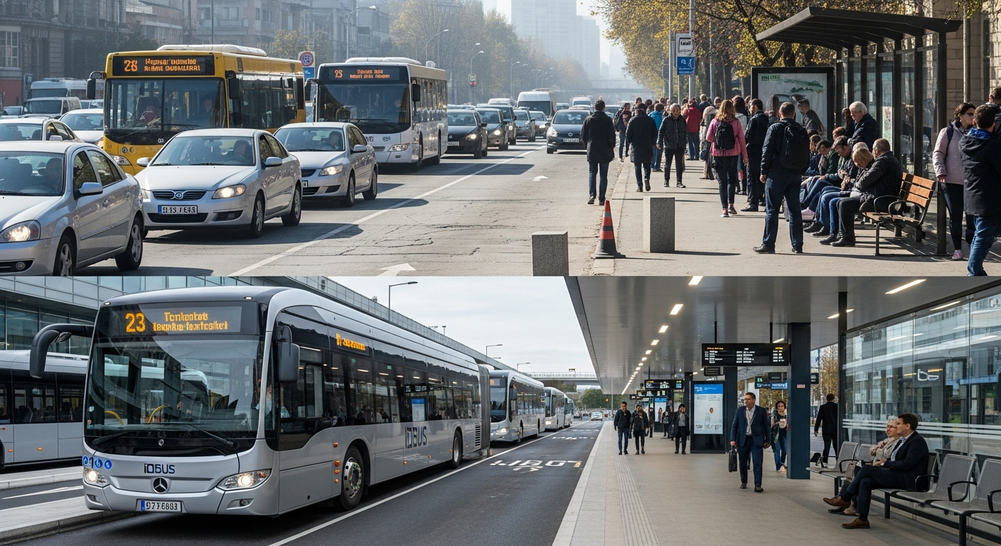 Comparatif avant-après modernisation du transport