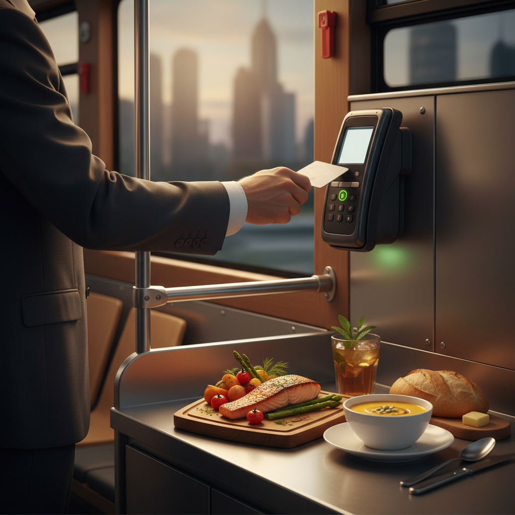 Passager utilisant une carte NFC pour payer dans un bus